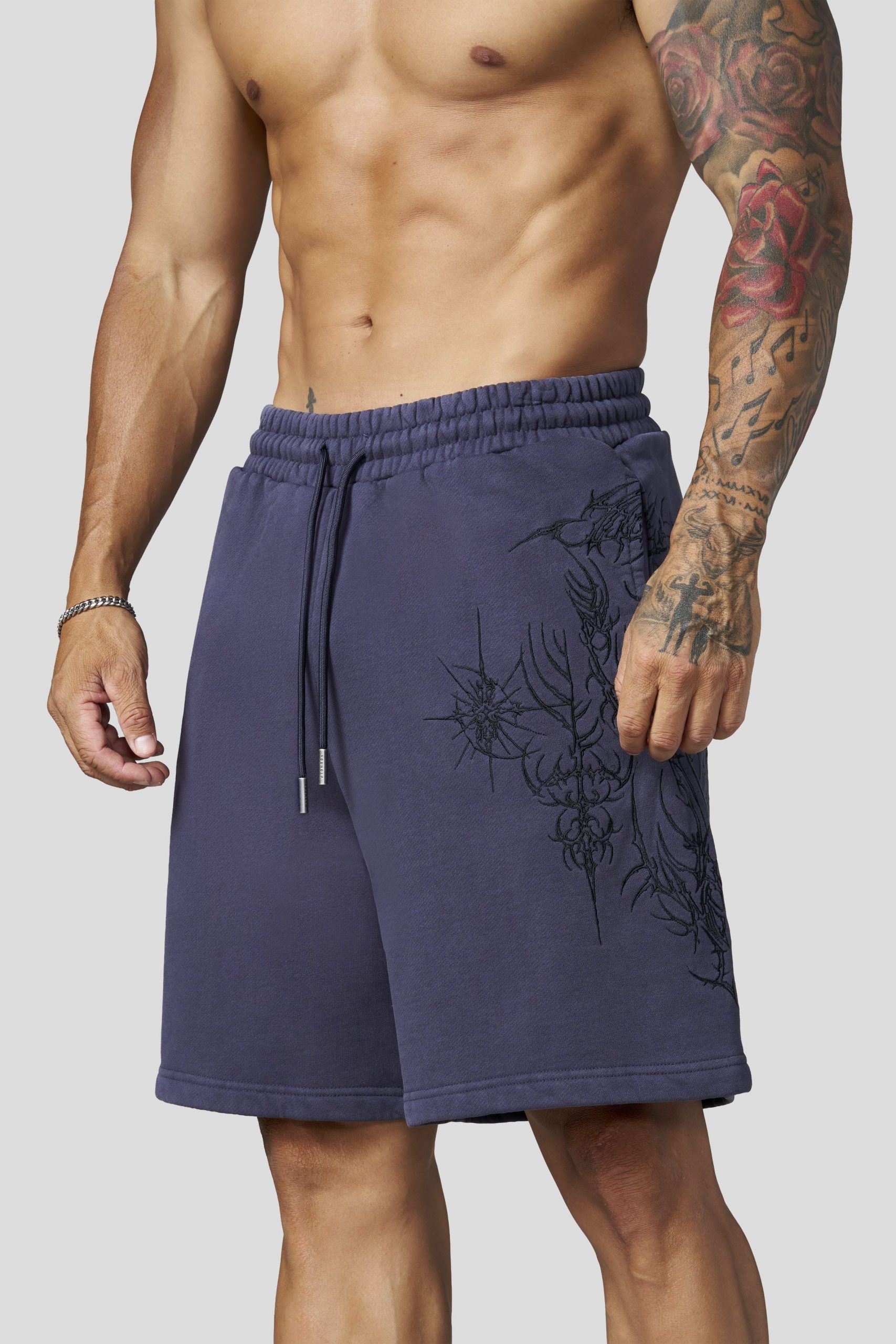 1093 - Cyberpunk Fleece Shorts - Image 8