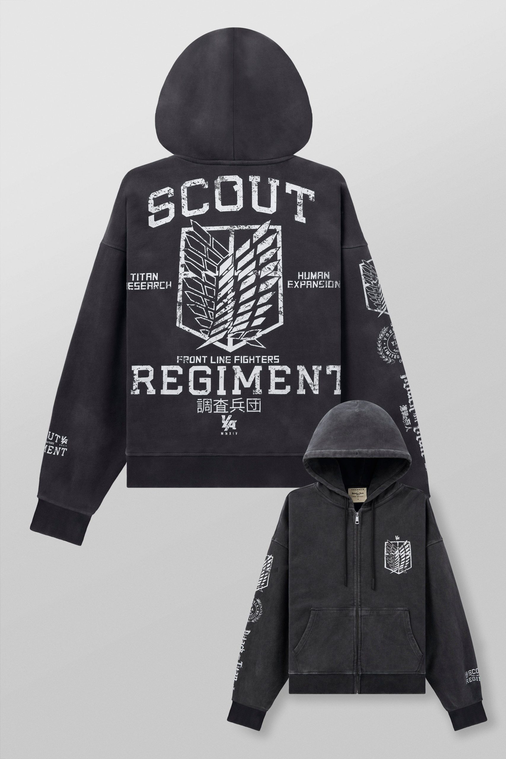 5138 - AOT? x YLA Zip-Up Hoodies - Image 9
