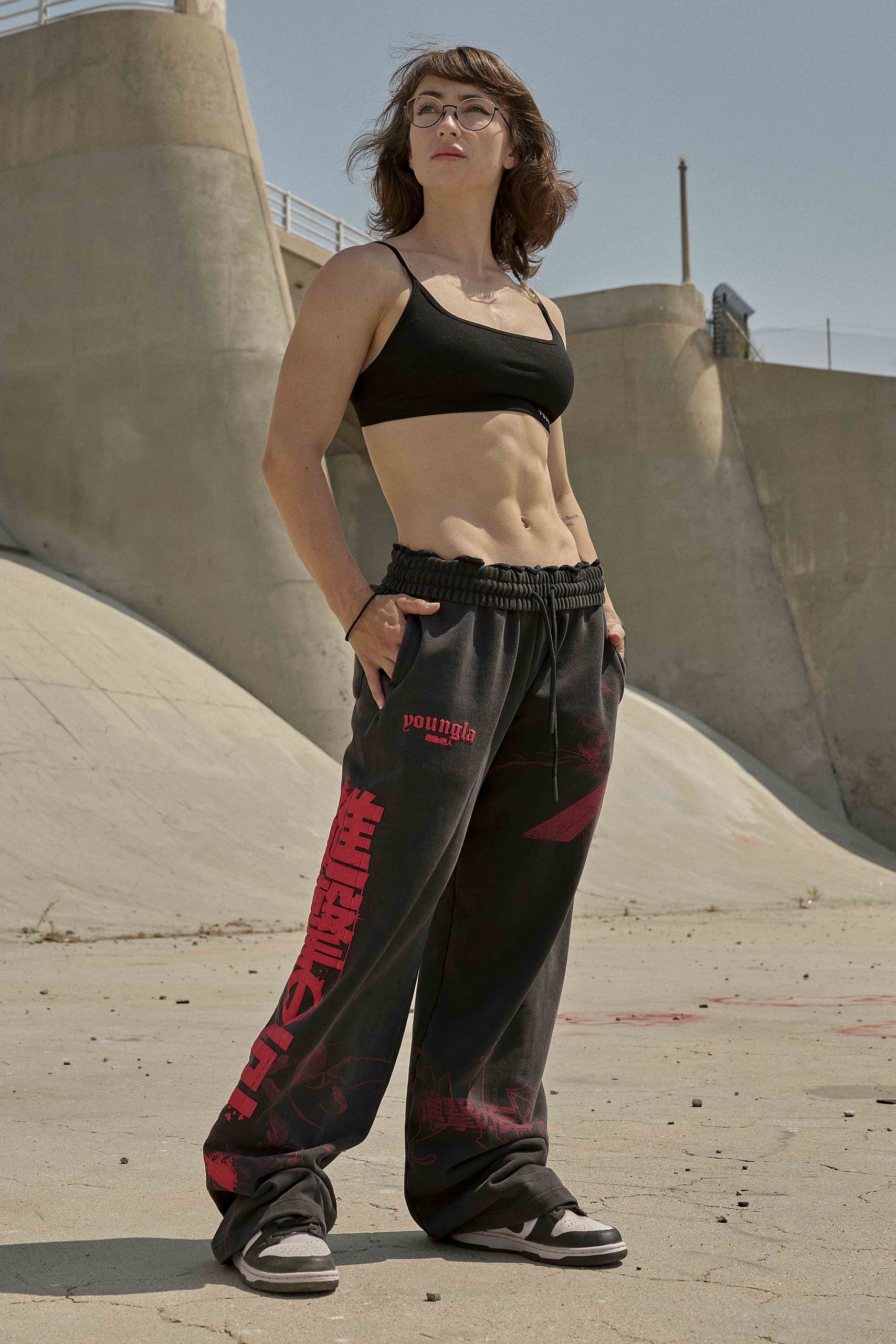 2128 - AOT? x YLA Baggy Joggers - Image 4