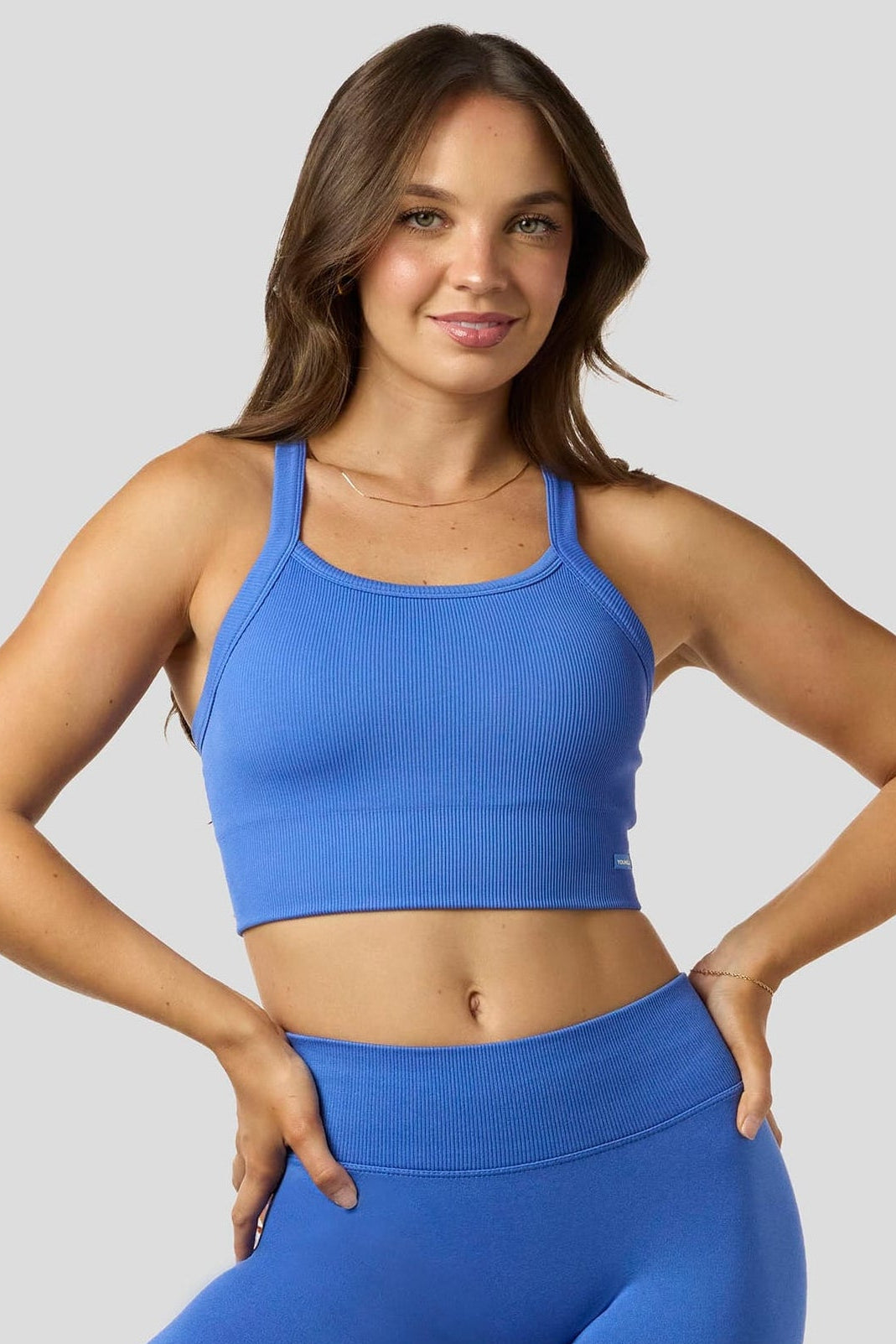 W3147 - Pulse Seamless Racerback Crop Tank - Image 2